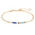 Simple Style Geometric Colorful Stainless Steel Glass Beaded Bracelets