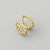 Simple Style Geometric Copper Plating Ear Studs 1 Pair