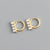 Simple Style Geometric Copper Plating Ear Studs 1 Pair