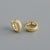 Simple Style Geometric Copper Plating Ear Studs 1 Pair