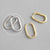 Simple Style Geometric Copper Plating Ear Studs 1 Pair