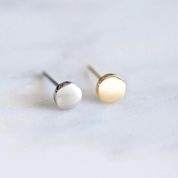 Minimalist Geometric Gold Plated 304 Stainless Steel Ear Studs