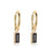 Simple Style Geometric Gold Plated Titanium Steel Earrings