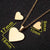 Simple Style Geometric Leaf Heart Shape Stainless Steel Plating Earrings Necklace 1 Set