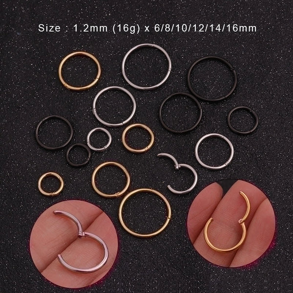 Nose Rings & Studs Minimalist Geometric 316 Stainless Steel  Plating