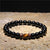 Simple Style Geometric Natural Stone Beaded Bracelets 1 Piece