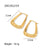 Simple Style Geometric Stainless Steel Earrings Plating Stainless Steel Earrings