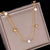 Simple Style Geometric Stainless Steel Gold Plated Pearl Layered Necklaces