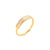 Simple Style Geometric Stainless Steel Inlaid Shell Gold Plated Rings