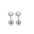 Simple Style Geometric Stainless Steel Inlay Zircon Ear Studs 1 Piece