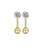 Simple Style Geometric Stainless Steel Inlay Zircon Ear Studs 1 Piece