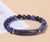 Simple Style Geometric Stainless Steel Natural Stone Polishing Bracelets