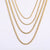 Simple Style Geometric Stainless Steel Plating 18k Gold Plated Necklace