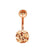 Simple Style Geometric Stainless Steel Plating Belly Ring 1 Piece