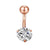 Simple Style Geometric Stainless Steel Plating Belly Ring 1 Piece