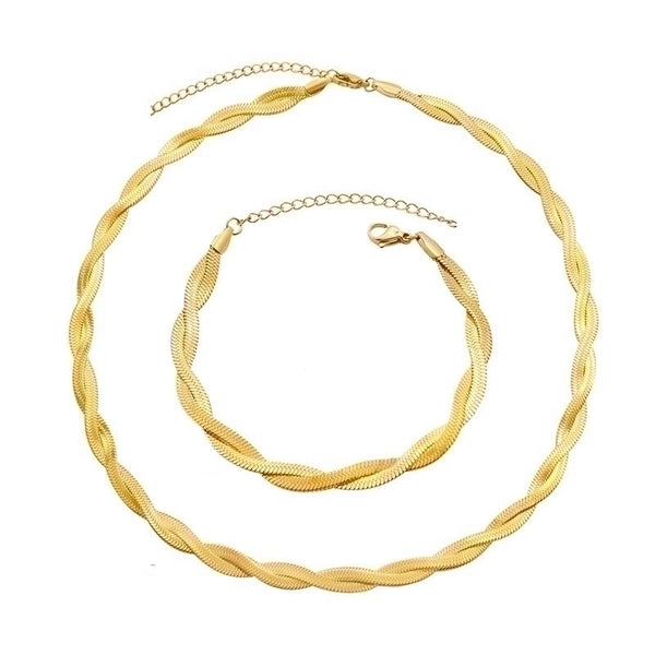 Simple Style Geometric Stainless Steel Plating Chain Necklace