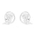 Simple Style Geometric Stainless Steel Plating Ear Studs 1 Pair