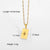 Simple Style Geometric Stainless Steel Plating Gold Plated Necklace