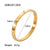 Simple Style Geometric Stainless Steel Plating Zircon Gold Plated Bangle