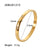 Simple Style Geometric Stainless Steel Plating Zircon Gold Plated Bangle