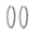 Simple Style Geometric Stainless Steel Rhinestones Hoop Earrings 1 Pair