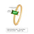 Simple Style Geometric Stainless Steel Rings Inlay Zircon Stainless Steel Rings