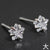 Simple Style Geometric Sterling Silver Inlay Zircon Ear Studs 1 Pair