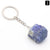 Simple Style Geometric Synthetic Gemstones Polishing Keychain