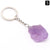 Simple Style Geometric Synthetic Gemstones Polishing Keychain