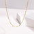 Simple Style Geometric Titanium Steel Gold Plated Necklace