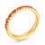 Simple Style Geometric Titanium Steel Plating Rhinestones 18k Gold Plated Rings