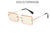 Simple Style Gradient Color Pc Square Frameless Women's Sunglasses