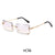 Simple Style Gradient Color Pc Square Frameless Women's Sunglasses