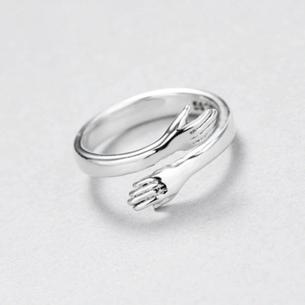 Simple Style Hand Stainless Steel Plating Open Ring 1 Piece