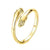 Simple Style Hand Stainless Steel Plating Open Ring 1 Piece