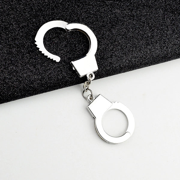 Minimalist Handcuffs Zinc Alloy Unisex Keychain