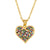 Simple Style Heart 18k Gold Plated Necklace In Bulk