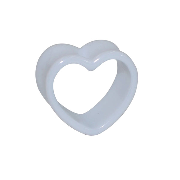 Minimalist Heart Shape Arylic Auricle 1 Pair