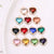 Simple Style Heart Shape Copper Inlay Artificial Crystal Valentine's Day Jewelry Accessories