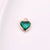 Simple Style Heart Shape Copper Inlay Artificial Crystal Valentine's Day Jewelry Accessories