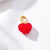 Simple Style Heart Shape Copper Plating 14k Gold Plated Jewelry Accessories