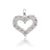 Simple Style Heart Shape Copper Plating Inlay Zircon 14k Gold Plated Charms Jewelry Accessories