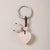 Simple Style Heart Shape Crystal Agate Unisex Keychain