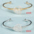 Simple Style Heart Shape Crystal Bangle