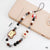 Simple Style Heart Shape Flower Bow Knot Beaded Mobile Phone Chain