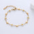 Simple Style Heart Shape Flower Stainless Steel Patchwork Enamel Gold Plated Bracelets