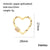 Simple Style Heart Shape Lock Copper Plating Inlay Zircon 18k Gold Plated Charms