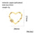 Simple Style Heart Shape Lock Copper Plating Inlay Zircon 18k Gold Plated Charms