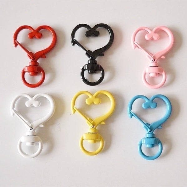 Minimalist Heart Shape Metal Paint Keychain