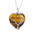 Simple Style Heart Shape Natural Stone Ferroalloy Knitting Pendant Necklace